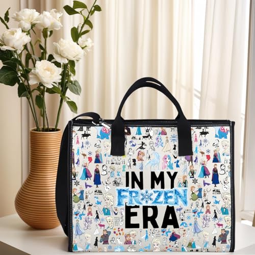 GJTIM Cartoon Movie Inspired Tote Bag Fairy Movie Fan Gift Cartoon Ice Snow Princess Gift Family Holiday Trip Present4