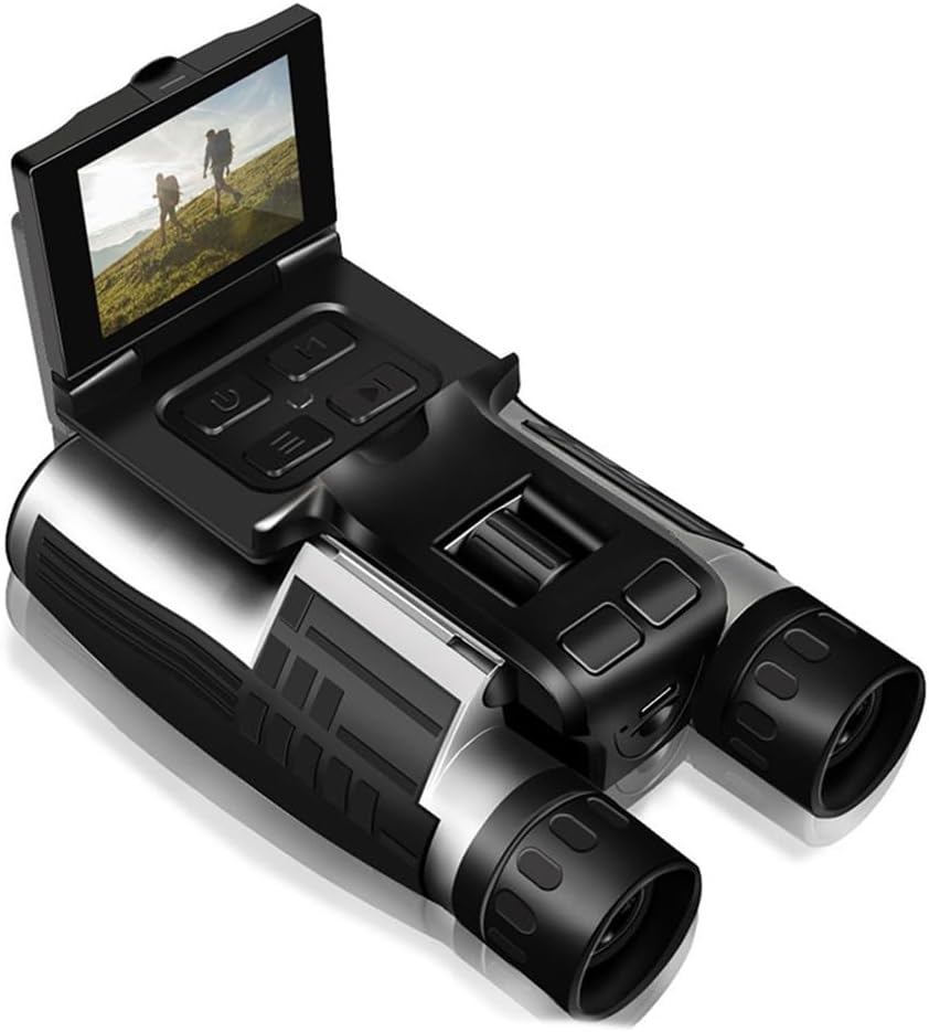 Digital Binoculars With Camera, 2.5K Video Recording, 12X Magnification Hunting, Bird Watching Camera Binoculars, Hiking Gear With LCD Screen