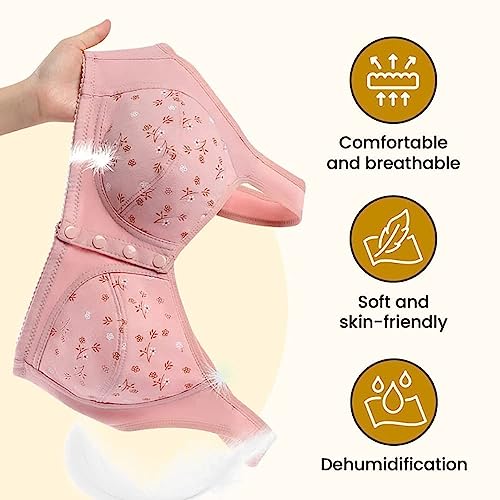 Daisy Bra for Seniors, Front Snap Closure Bras, Front Snaps Daisy Bras for Older Women4