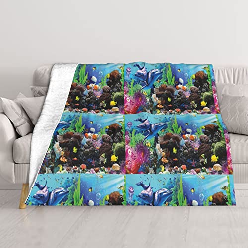 Couverture chauffante imprimé marine BAFAFA en micro-polaire douce - 2