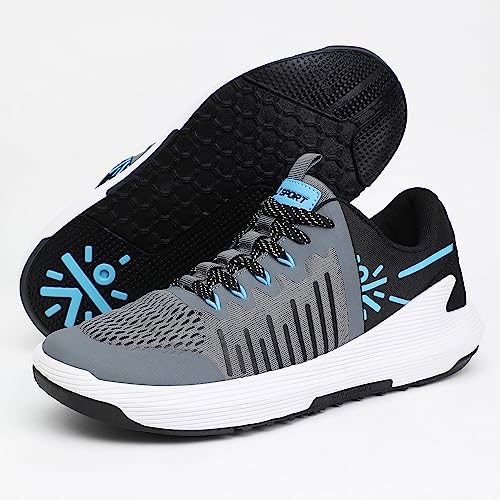 Image of CULT Men's Impact Training Shoes, Enhanced Grip, Multi-Directional Flexibility, High Energy Return, Engineered Mesh Upper, Lace-Up, Pull Tabs, Reinforced Heel & Toe Cap