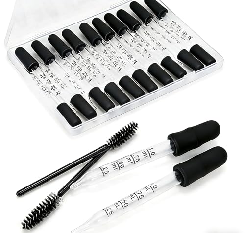 20Pcs Eye Dropper 1ML Droppers for Oils and Liquids and 2Pcs Cleaning Tools