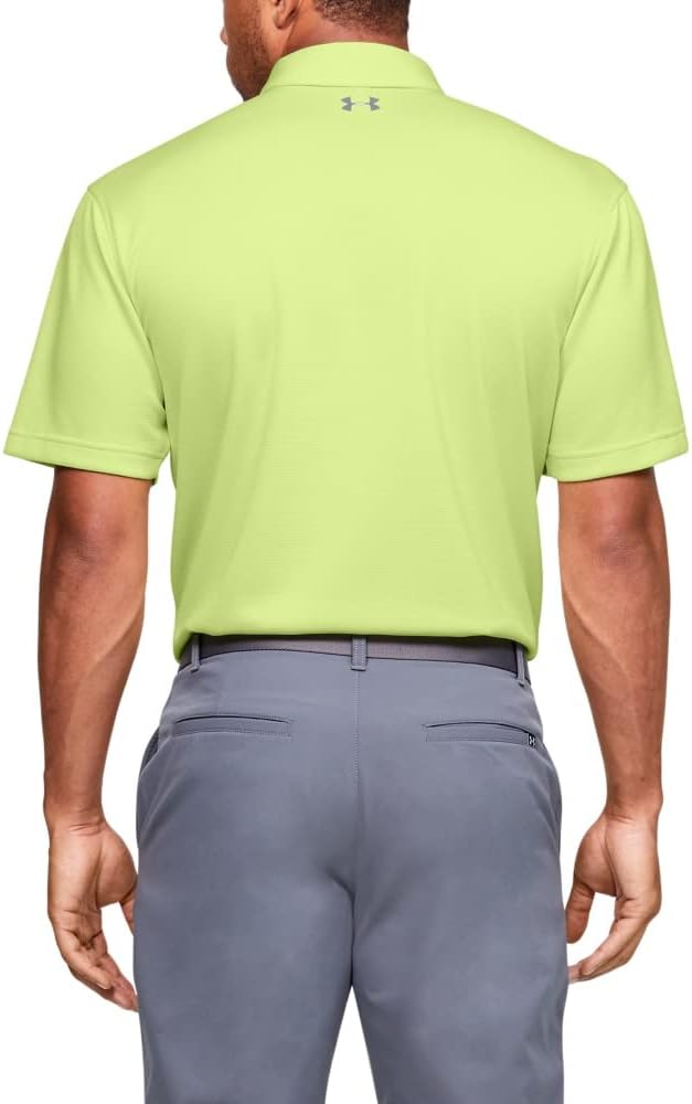 Under Armour Men's Tech Golf Polo 4X-Large Neo Yellow (730)/Pitch Gray