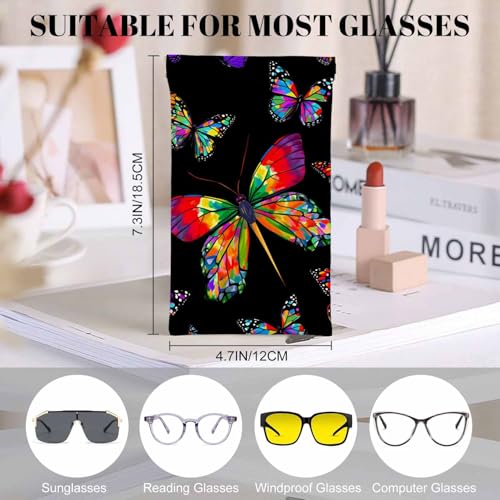 Image of Dragonfly Glasses Case Lightweight Glasses Cases PU Sunglass Organizer Eyeglasses Case Glasses Cases For Men Women
