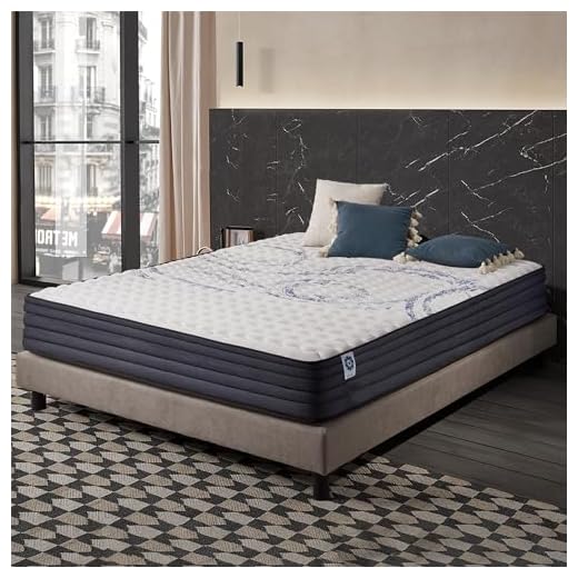 NATURALEX - Matelas PerfectSleep 180x200 cm - 24 cm - Soutien Mousse à mémoire de Forme - Accueil Blue Latex - Confort Mi-Ferme - Respirant - 7 Zones - Réversible Face été/Hiver - Fabriqué en Europe