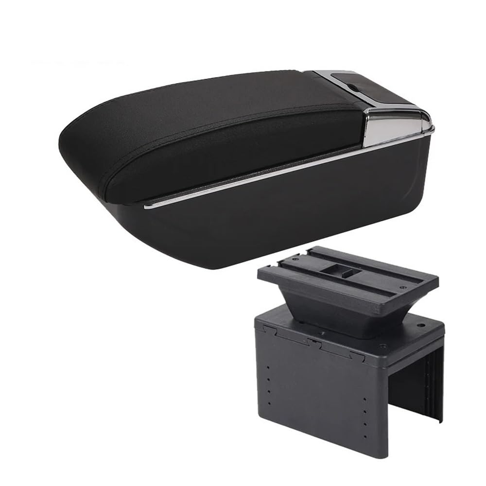 Aierdeyp D2 Black Black Nousb Car Armrest Box Universal Model Car Armrest Box