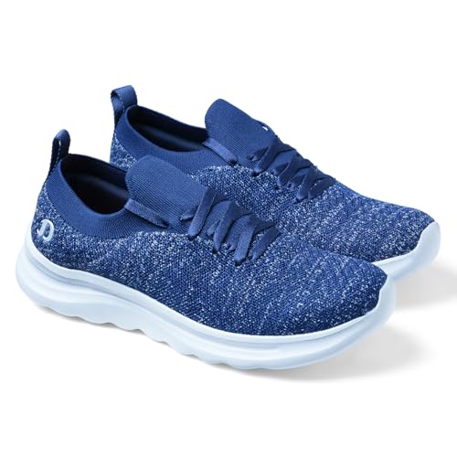 Image of DOCTOR EXTRA SOFT Men's Running & Walking Shoes Lightweight Comfortable Slip-On Sports Sneakers with Memory Foam Cushion, Breathable Knitted Upper, Anti-Slip Sole Flexible Gym Training Shoes D-2013