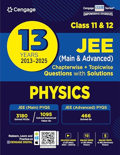 Image of Cengage 13 Years JEE Main & Advanced (2013-2025) Chapterwise & Topicwise Physics Solved Question Papers