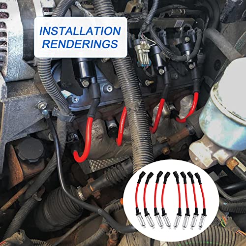 JDMSPEED 10.2mm Spark Plug Wire Set for Chevy & GMC V8 - Image 6