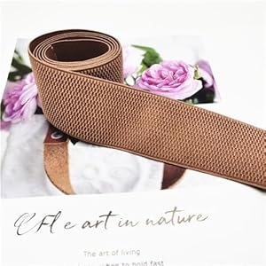 Euxhtywp Elastisches Khaki-Nylonband Maismuster 1 Meter