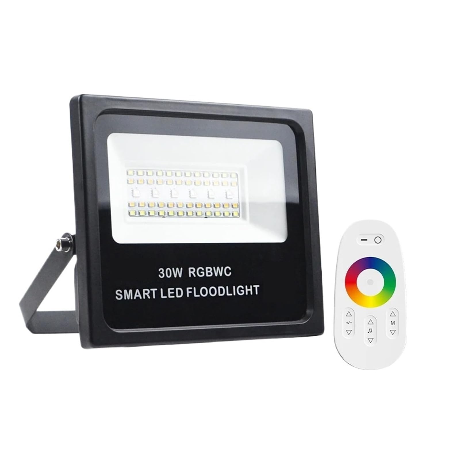 Inteligentne WiFi LED Zewnętrzne oświetlenie krajobrazowe z pilotem, kolor RGBCW IP66 Wodoodporny 30W dla Fieldsa i Courta