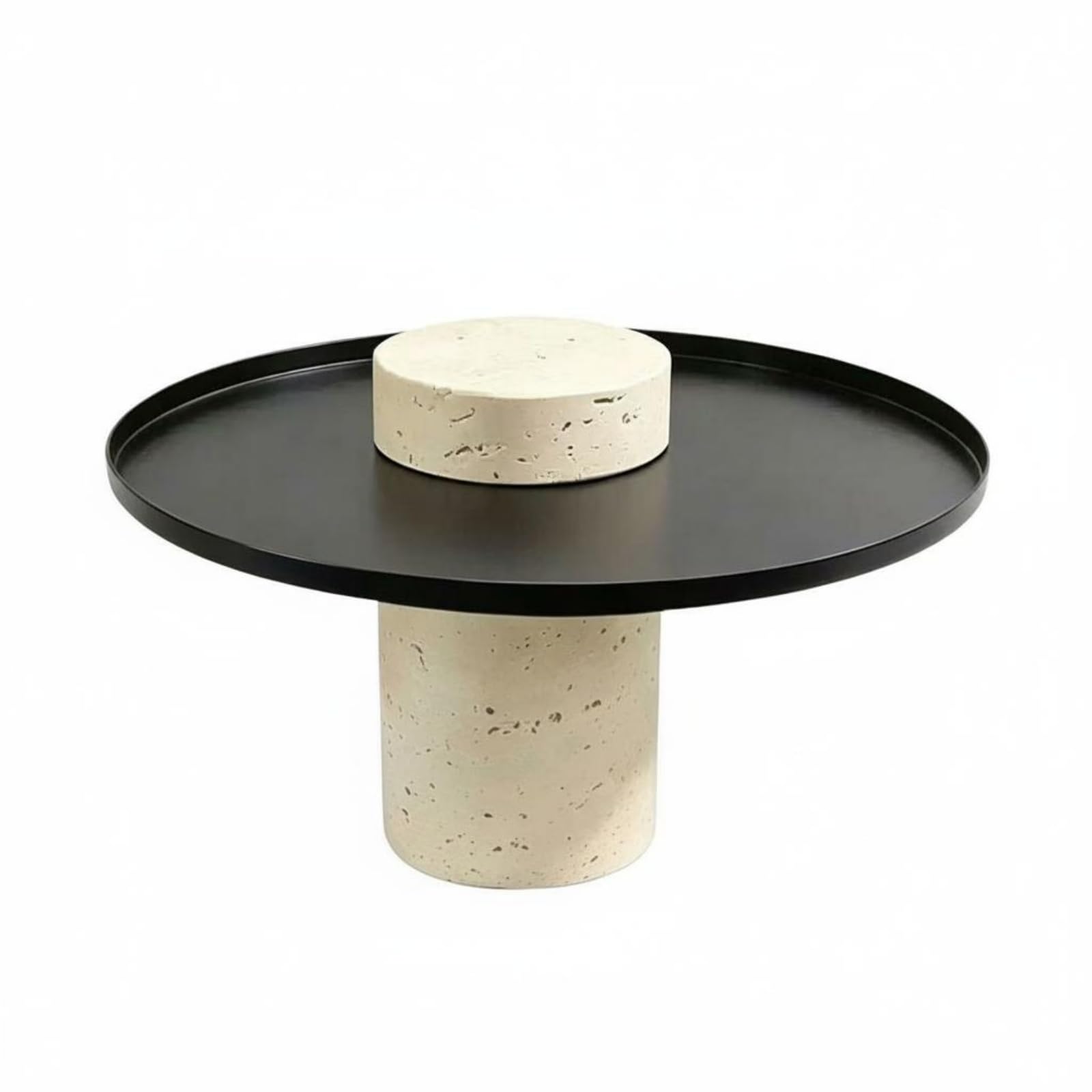 Plateau Terrazzo Tacheté : plateau sur pied style moderne pour organisation maison et bureau