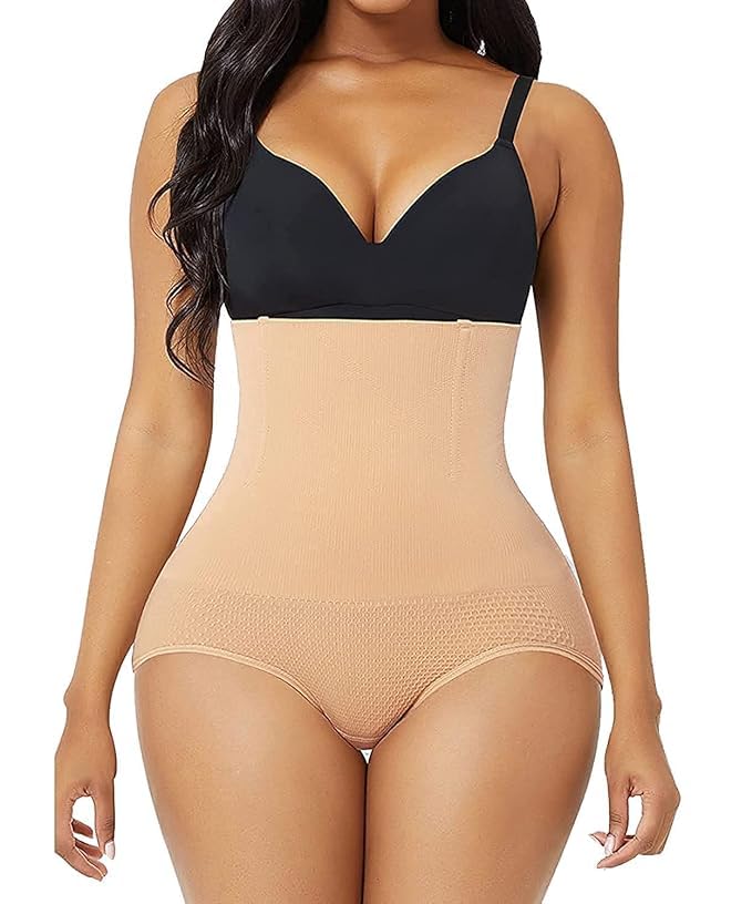 sjeware Women Waist Shapewear with Anti Rolling Strip Tummy Control Tucker Waist Slimming Panties Shapewear Underwear Waist Shapewear(Free-Size) (Waist Size Fits : 32 to 38 Inch) (Black)-picture-27
