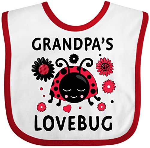 inktastic Valentine's Day Grandpa's Lovebug Baby Bib