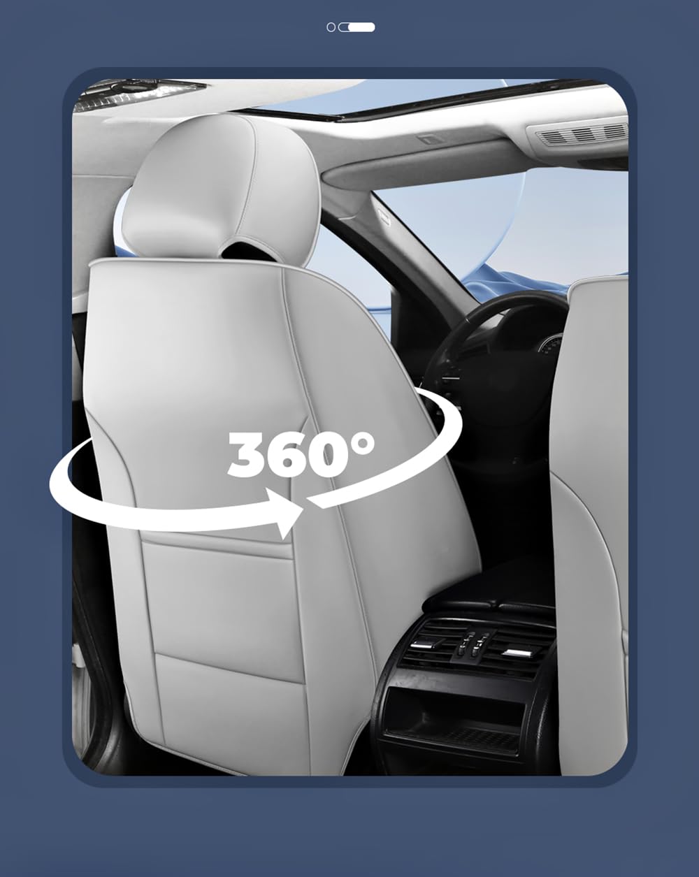 Autositzbezüge komplettes Set Universal in Stylish Design | Schonbezüge für Vordersitze und Rückbank | Auto Sitzbezüge Airbag Kompatibel | Premium Wasserdicht Sitzbezug, Schwarz Grau