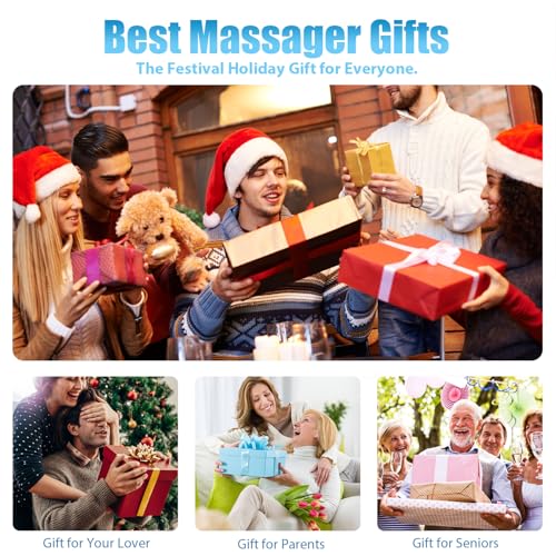 WOQQW Back Massager with Heat, Shiatsu Back and Neck Massager, Deeper Tissue Kneading Massage Pillow for Shoulder, Leg, Foot, Body Relieve Muscle Pain - Relax Gift for Her/Him/Friend/Dad/Mom - Image 8