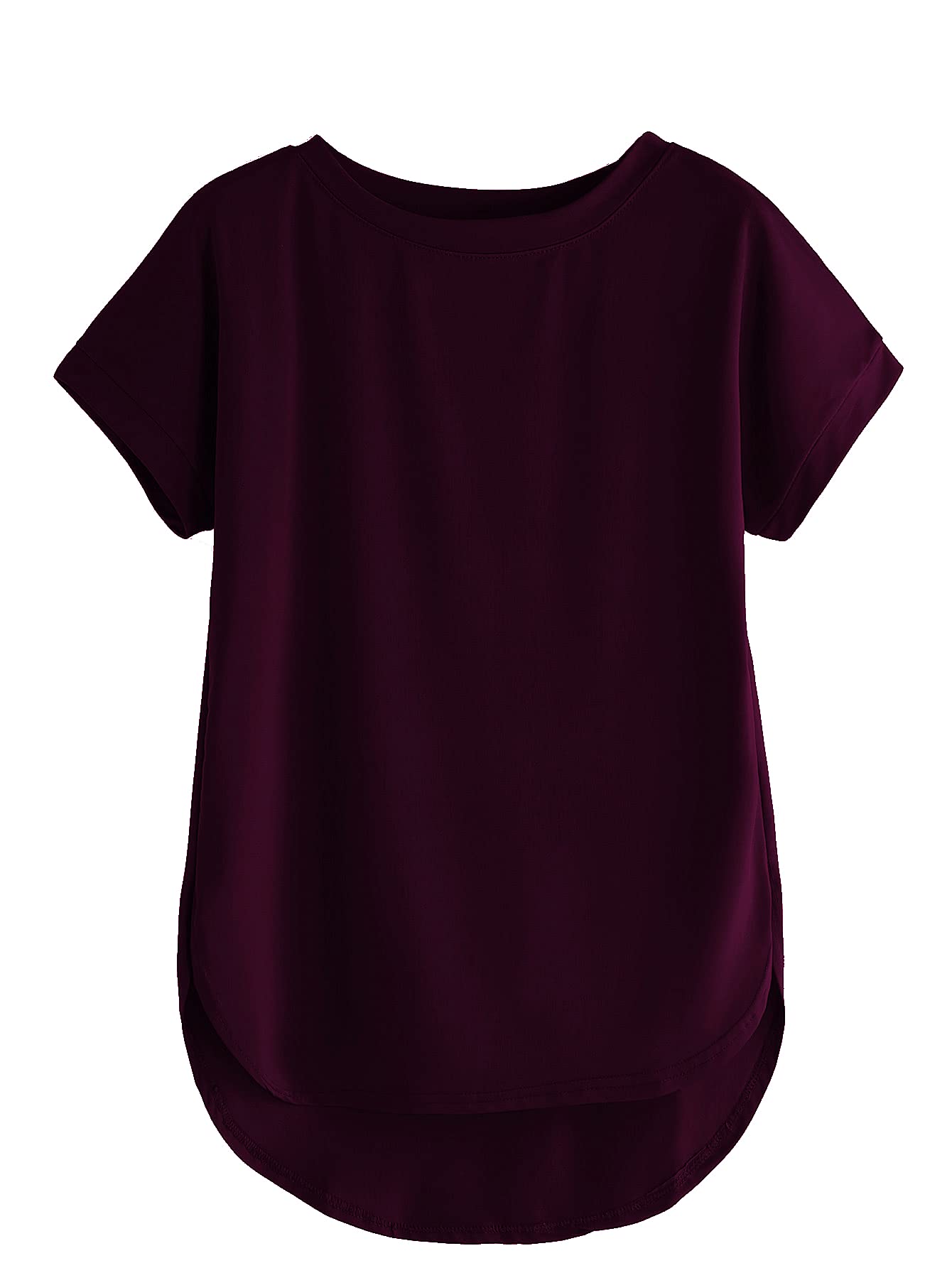 Combo of Plain Color Stylish Up and Down Cotton Tshirt for Women-image-11
