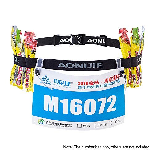 Pacote de cintura, Andoer Triathlon Marathon Race Number Belt Esporte ao ar livre Motor Corrida Cicl
