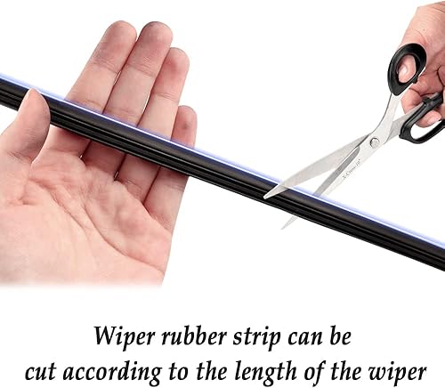 Miniatura 3 de 4 piezas de 32 pulgadas de tiras de limpiaparabrisas de automóvil, recortables, silenciosas, de uso, repuesto premium & EZ sin hueso, repuesto para