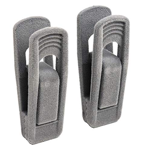 Perchas Infantiles Terciopelo Gris Marca LNIMIKIY
