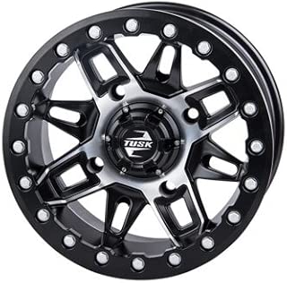4/115 Tusk Wasatch Beadlock Wheel 14x7 5.0 + 2.0 Machined/Black for Arctic Cat WILDCAT X 1000 Limited 2016-2017 - coolthings.us