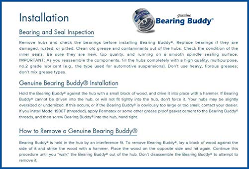 Bearing Buddy Chrome Bearing Protectors (2.328" Diameter) With Bras - Pair #TOP7