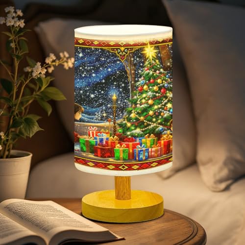 44memory Christmas Eve Table Lamp LED 3-Color Pressed Bedside for