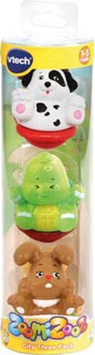 VTech 80-439404 ZoomiZooz Set of 3 Pets, Baby Animals, Multi-Coloured