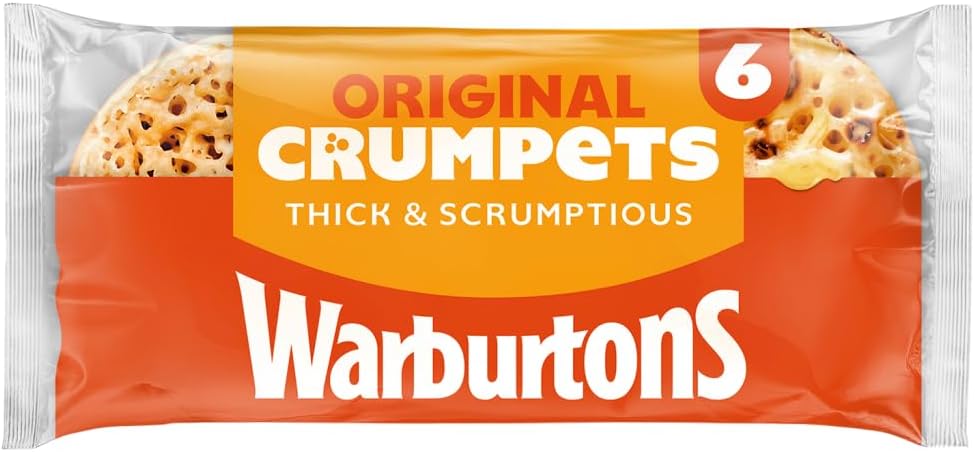 Warburtons Crumpets, 6 Count (Pack of 1)