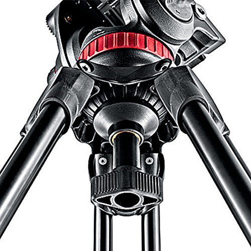 Manfrotto MVT502AM Video Stativ mit Teleskop Beine (schwarz) – Bild 6