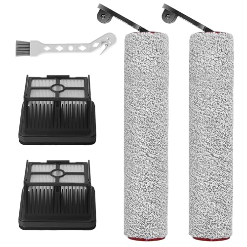 kit de filtros para aspiradora para Dreame H12 Pro,incluye 2 filtros HEPA, 2 cepillos giratorios y 1 cepillo de limpieza, compatible con la aspiradora en seco y húmedo para Dreame H12 Pro