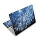 Laptop Haut Aufkleber Aufkleber, 12 13 13,3 14 15 15,4 15,6 Zoll Laptop Vinyl Haut Aufkleber Abdeckung Art Protector (Free 2 Wrist Pad enthalten), dekorative wasserdicht abnehmbar, Wald