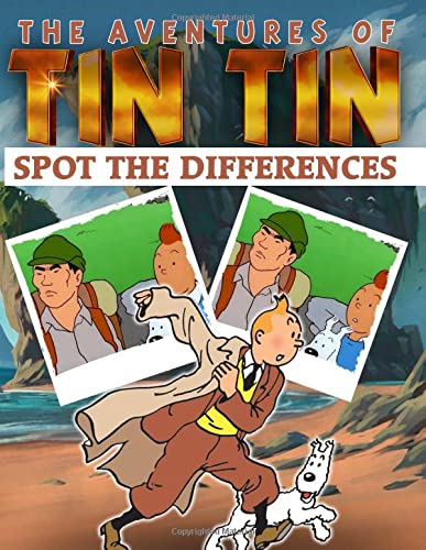 Tintin Spot The Difference: Impressive Picture Puzzle Activity Books For Adult ! A Perfect Gift
