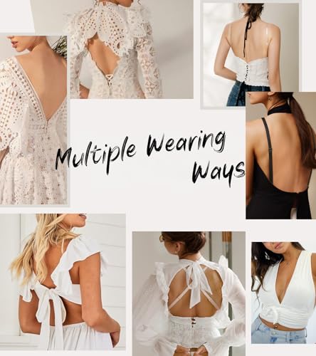 Women's Backless Deep Plunge Bra U Neckline Push Up Low Cut Supportive Underwire Bras2