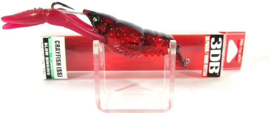 Yo-Zuri 3DB Crayfish Slow Sinking Lure, Prism Parrot, 3-Inch