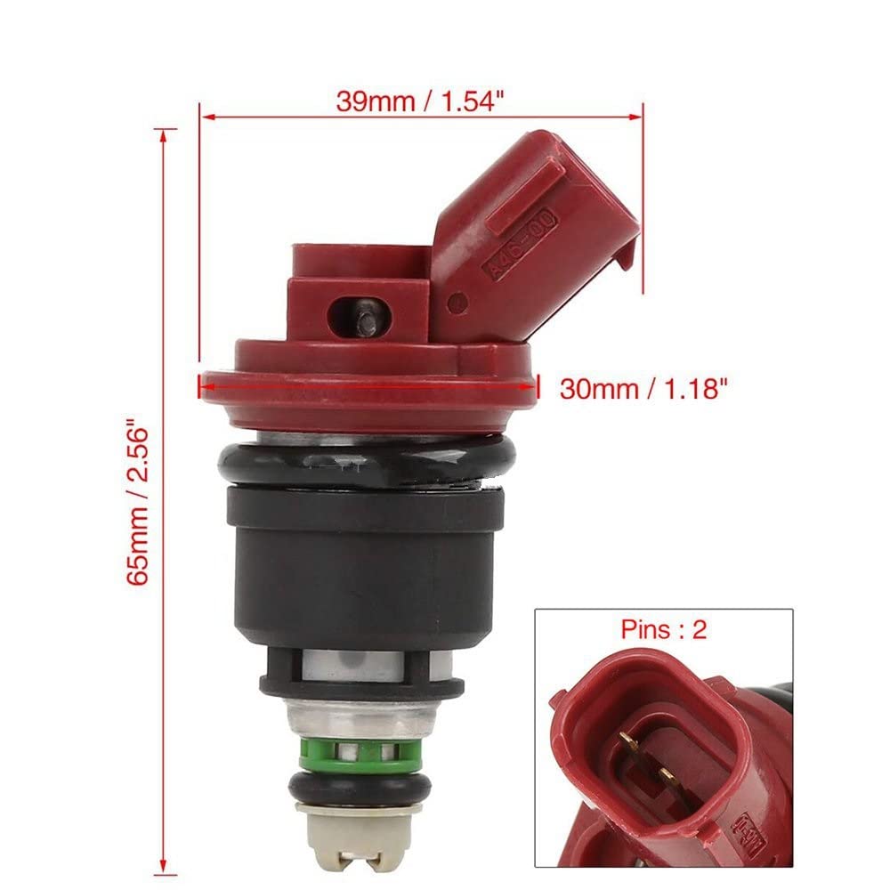 D'injecteur Carburant Pour Fairlady Z 300Z - VG30DE (TT) 4 Pièces/lot Injecteurs De Carburant 16600-RR544 SF-60-740CC 16600RR544 SF60740CC Injecteurs