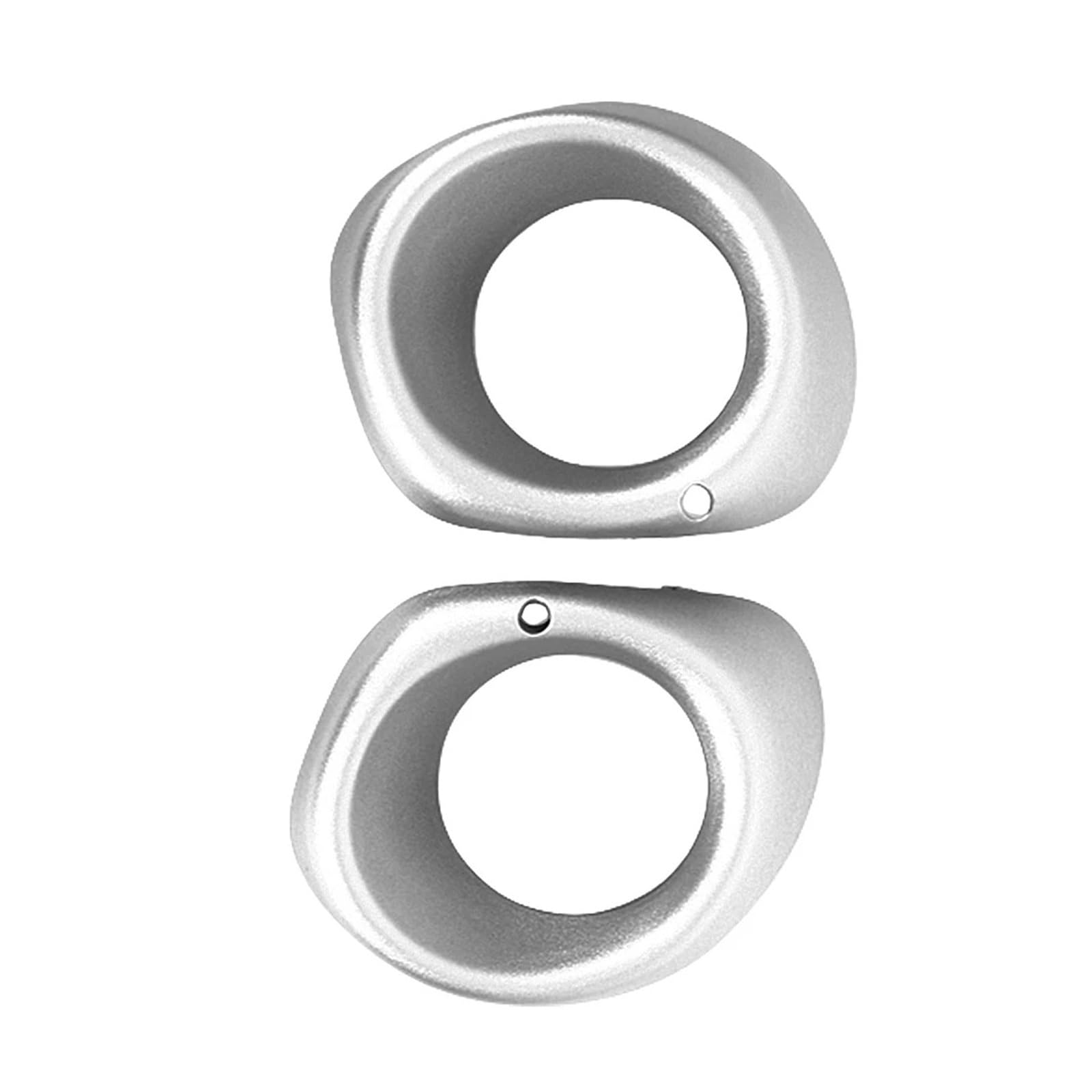 Fit For M-i-t-s-u-b-i-s-h-i Outlander 2013 2014 2015 6400D571 6400D572 2pcs Front Bumper Fog Light Lamp Cover Frame Bezel Silver/Black(Silver)