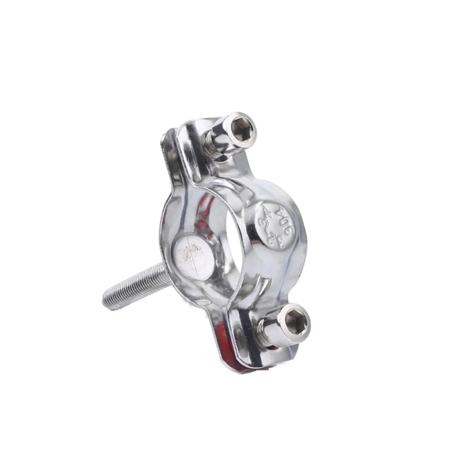 Abrazadera de soporte tubo ajustable, abrazadera suspensión acero inoxidable 304 con varilla tornillo M8 45mm, ajuste OD 15-219mm(Fit 169mm OD Tube)
