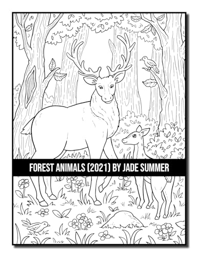 Forest Animals: An Adult Coloring Book with 50 Adorable Images of Woodland Creatures, Beautiful Flowers, Nature Scenes, and More! - Image 14