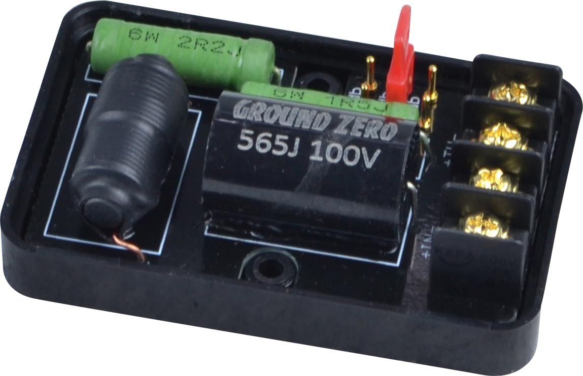 Ground Zero GZRC 165.2SQX-IV – 2-Wege Komponentensystem, 165 mm Lautsprecher, 120 W RMS, SQ-Serie, inklusive Hochtöner & Frequenzweichen, für Car-HiFi Premium-Klang