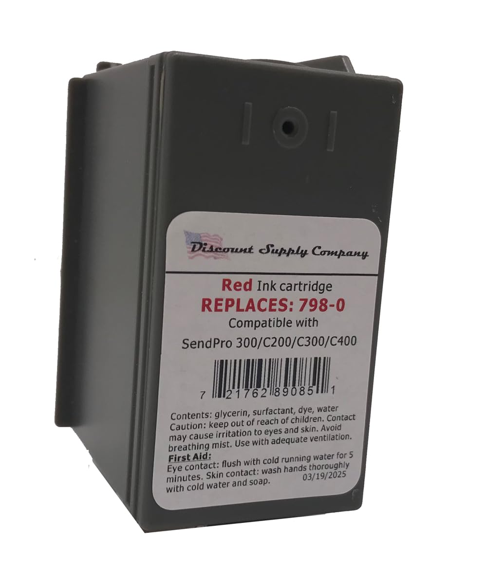 Xrsiz Wear Compatible SL-798-0 Ink Cartridge for Postage Models: Sendpro C200, C300 and C400 Postage Meters