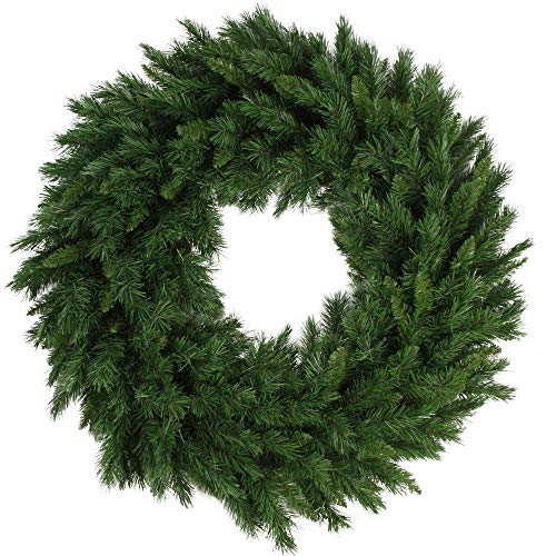 Lush Mixed Pine Artificial Christmas Wreath - 36" - Unlit - Image 4