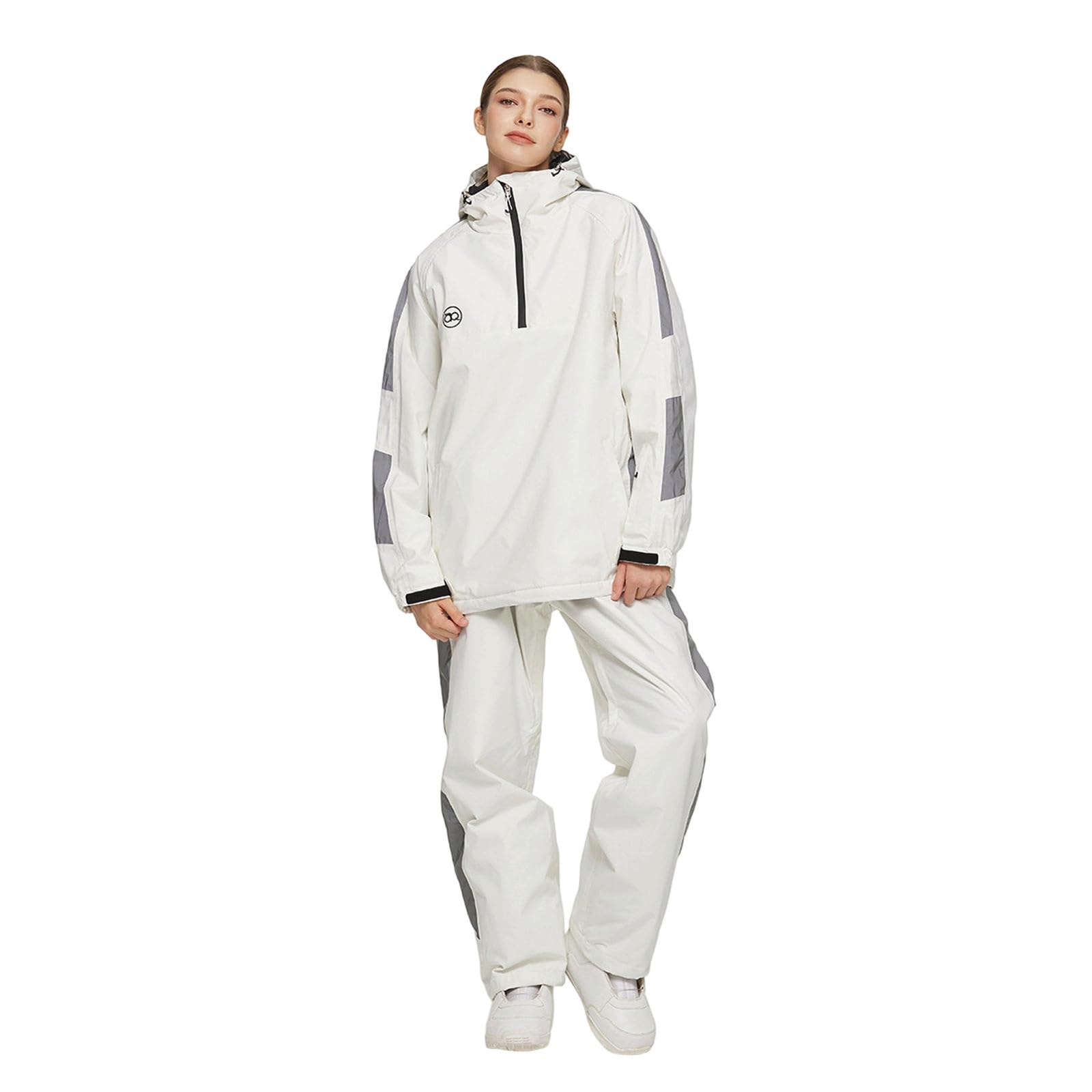 Generisch Trajes de esquí para mujer y hombre, 2 piezas, juegos de snowboard impermeables, resistentes al viento, invierno cálido, chaqueta y pantalones, juego para esquiar, escalada, trajes de nieve