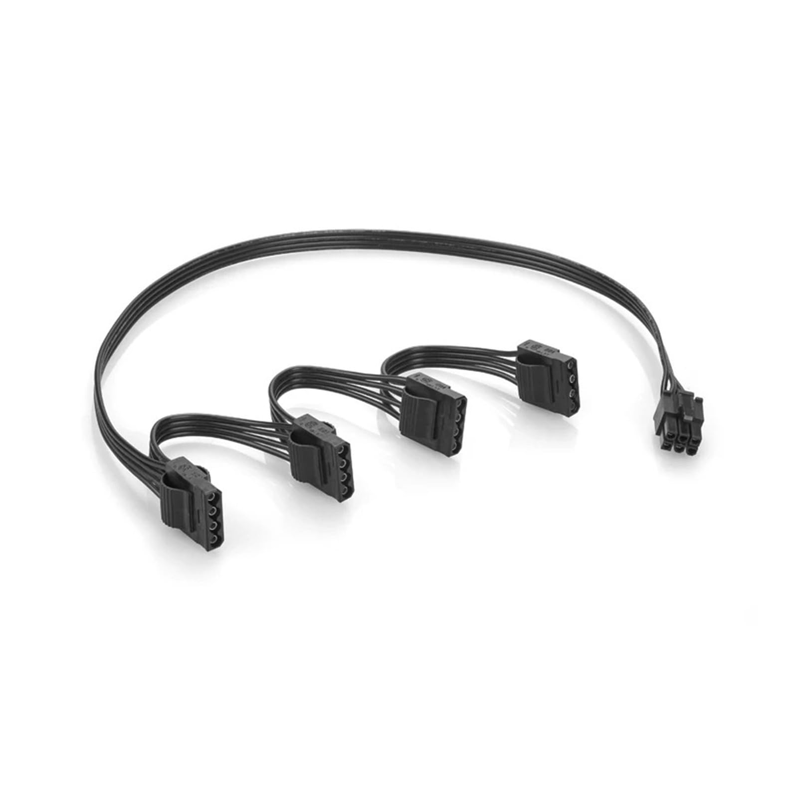 Generico Cavo SATA Molex PCI‑E a 6 pin da 1 a 4(To 4x Molex)
