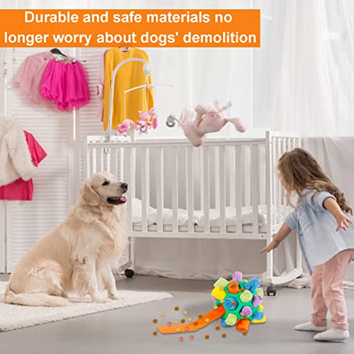 Jetisva Snuffle Ball for Dogs Foraging,Interactive Dog Toys,Dog Enrichment Toy,Soft Dog Treat Ball Dispenser,Dog Puzzle Toy,Dog Brain Stimulating Toys for Small Pet Puppy Intellectual Training Green - Image 4