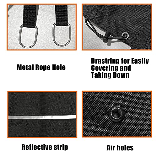 Electric Jack Cover, 600D Polyester Rv Accessories Universal Tongue Trailer Rv Jack Protective Head Cover Camper Accessories For Outside (Universal Size 14″H X 5″W X 10″D) #TOP3