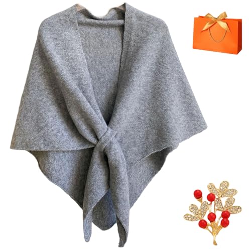 LONGLUAN 2025 New Women's Solid Color Shawl, Casual Soft Comfortable Shawl for Daily Wear, Pashmina Shawl Wraps Fashion Scarf