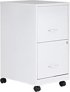 Lorell Soho - Archivador móvil, Acero, Color Blanco