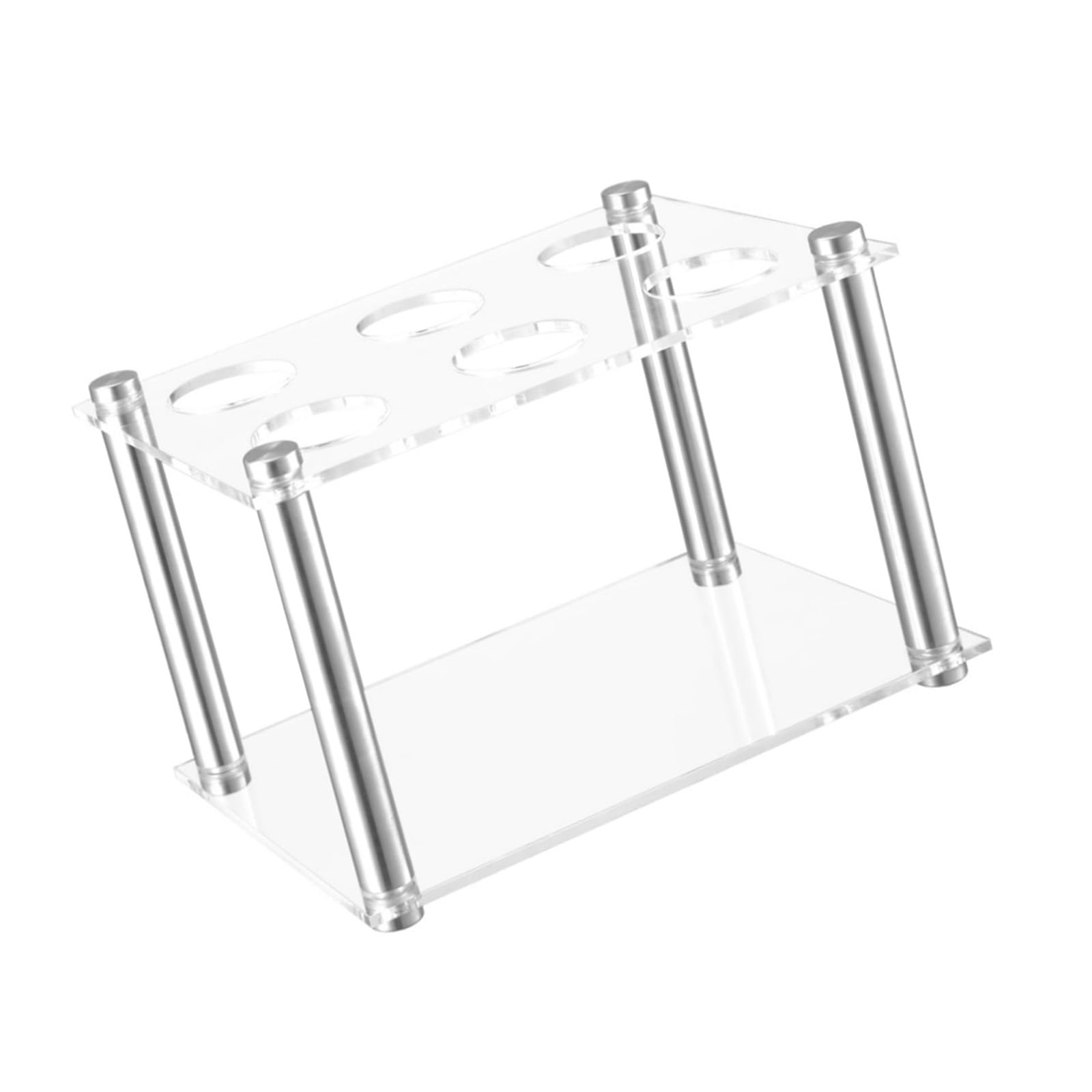 NVOQILIN 6 Slot Acrylic Cartridge Holder for Secure Flavor Pods Storage and Leak Easy Cleaning Kitchen Tool Flavor Pods Stand