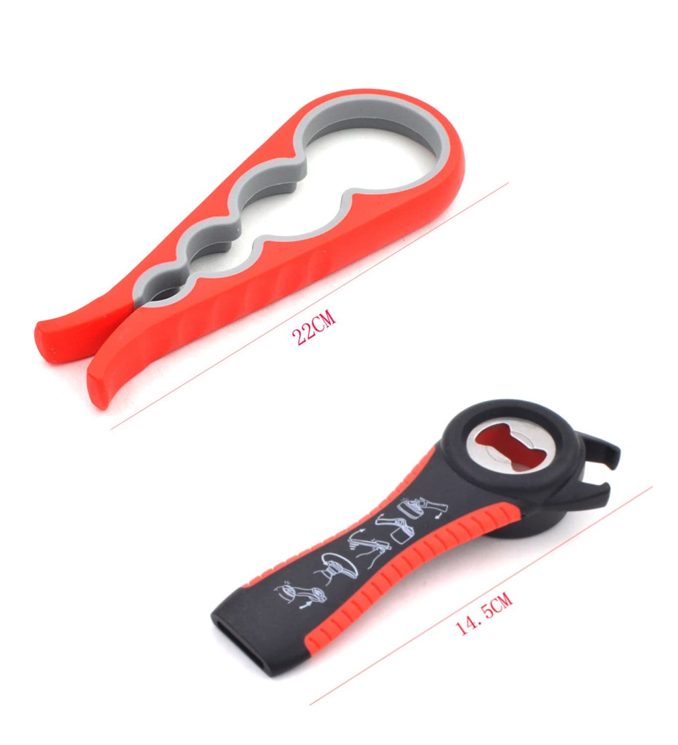 Apribottiglie Universale Con Labbro In Gomma - 2 Pezzi, Per Barattoli, Bottiglie E Lattine - Foto 12